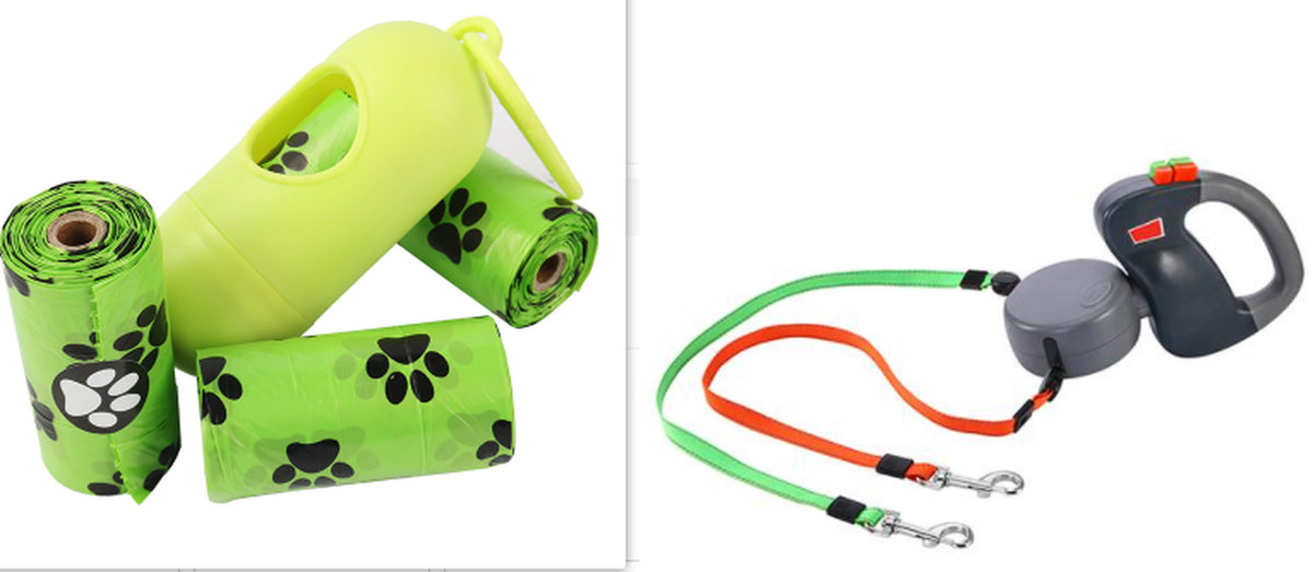 Dual Retractable Dog Walking Lead