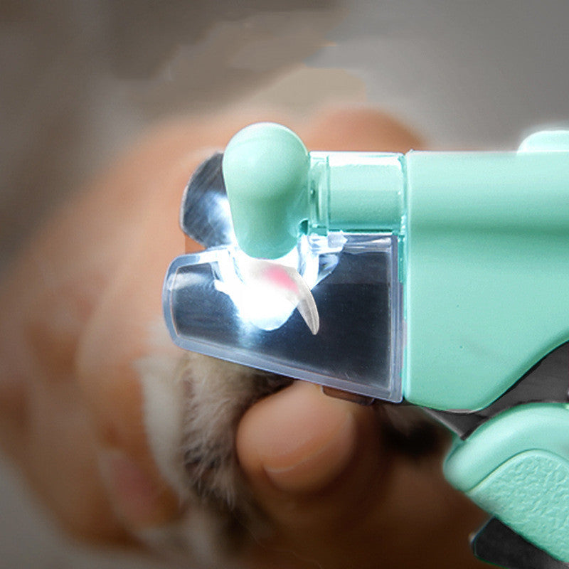 LED Pet Nail Clippers with Nail File