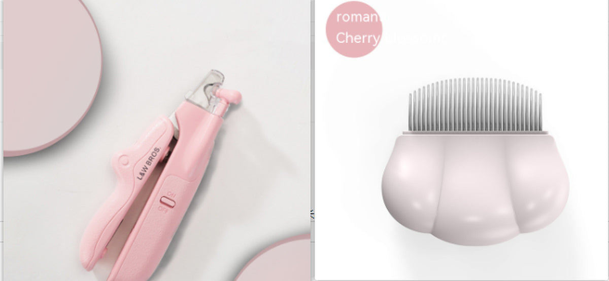 LED Pet Nail Clippers with Nail File