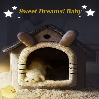 Coral Fleece Pet Bed