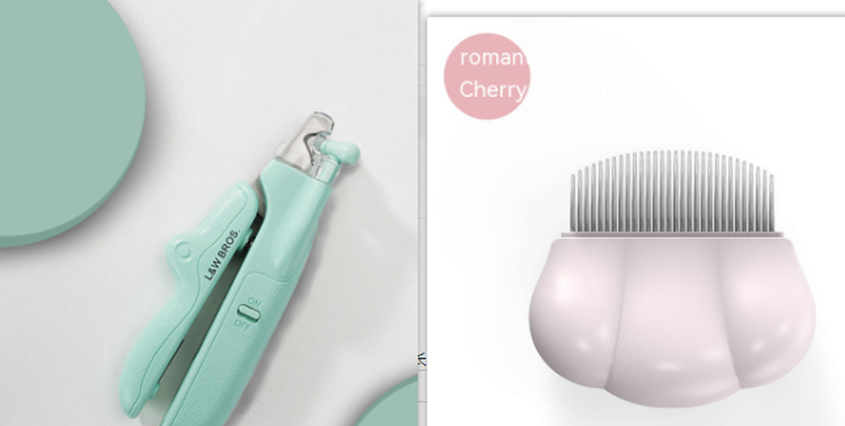 LED Pet Nail Clippers with Nail File