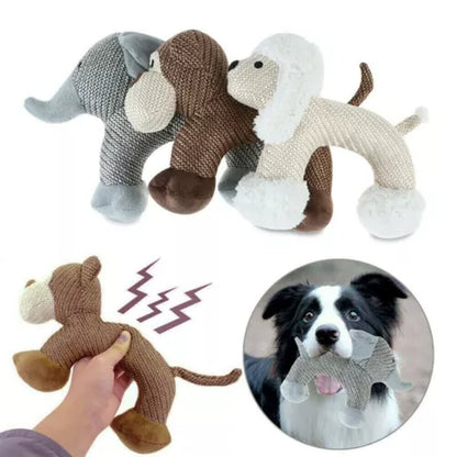 Plush Squeaky Animal Dog Toy