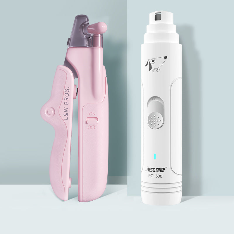 LED Pet Nail Clippers with Nail File
