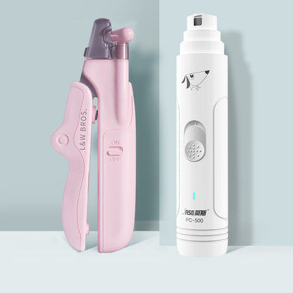 LED Pet Nail Clippers with Nail File