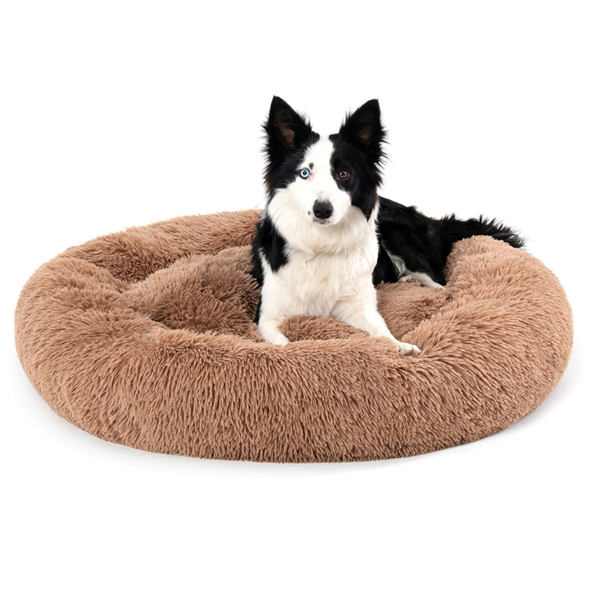 Round Long-Plush Pet Bed