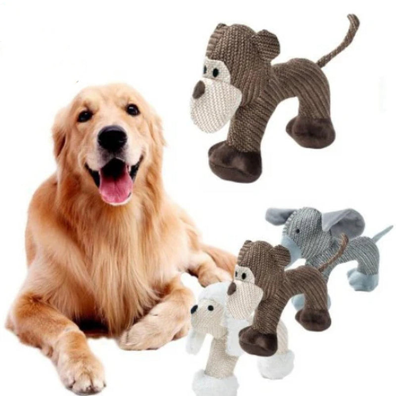 Plush Squeaky Animal Dog Toy