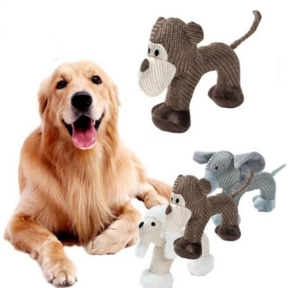 Plush Squeaky Animal Dog Toy