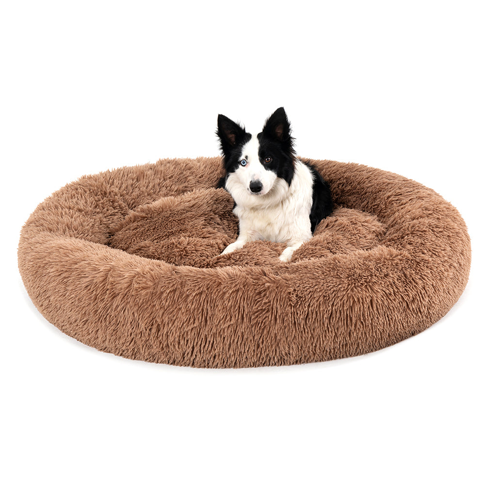 Round Long-Plush Pet Bed
