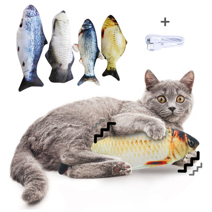 Wiggling Fish Cat Toy — No Catnip