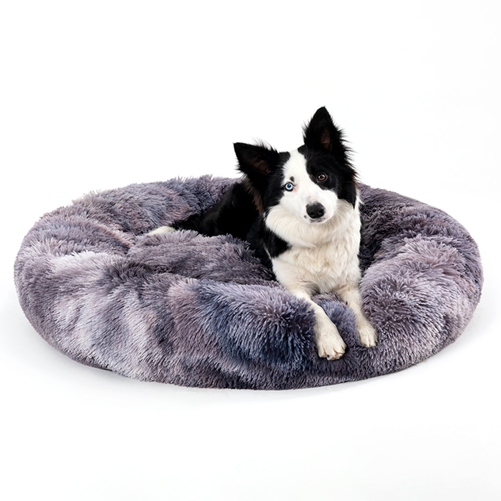 Round Long-Plush Pet Bed