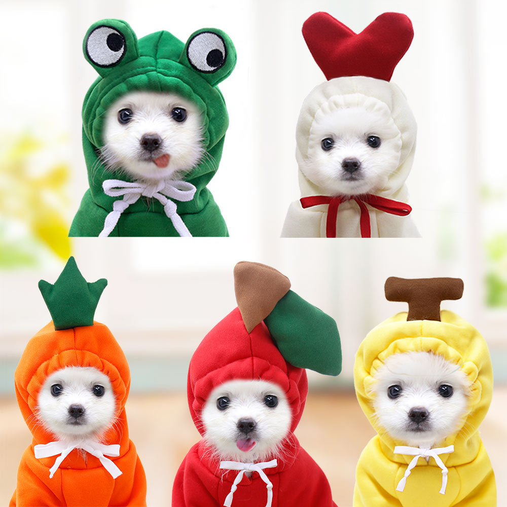 Fruit-Print Pet Hoodie