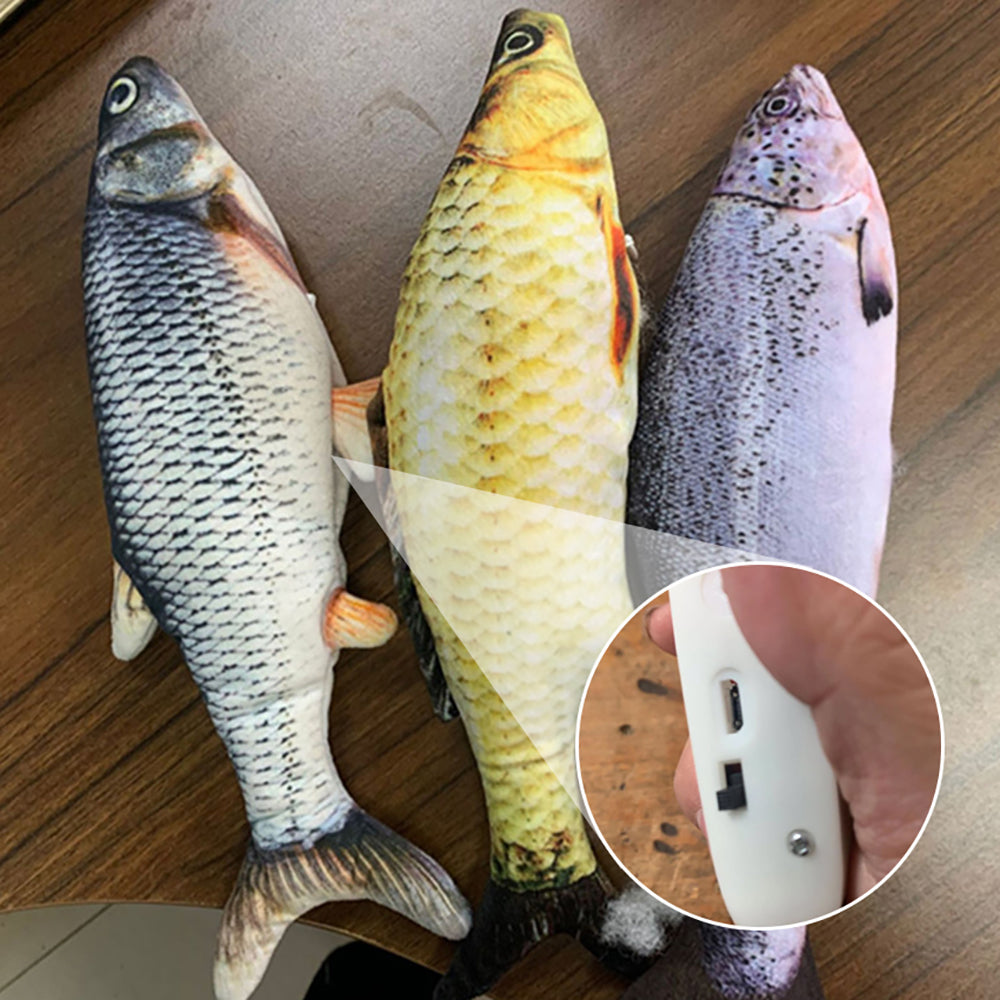 Wiggling Fish Cat Toy — No Catnip