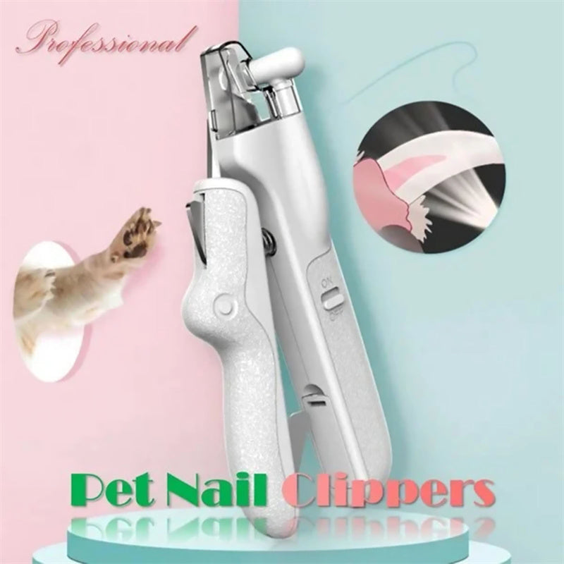 LED Pet Nail Clippers with Nail File