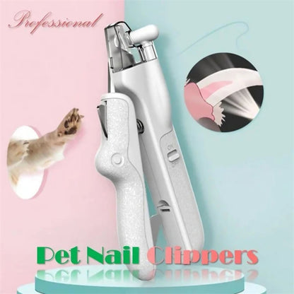LED Pet Nail Clippers with Nail File