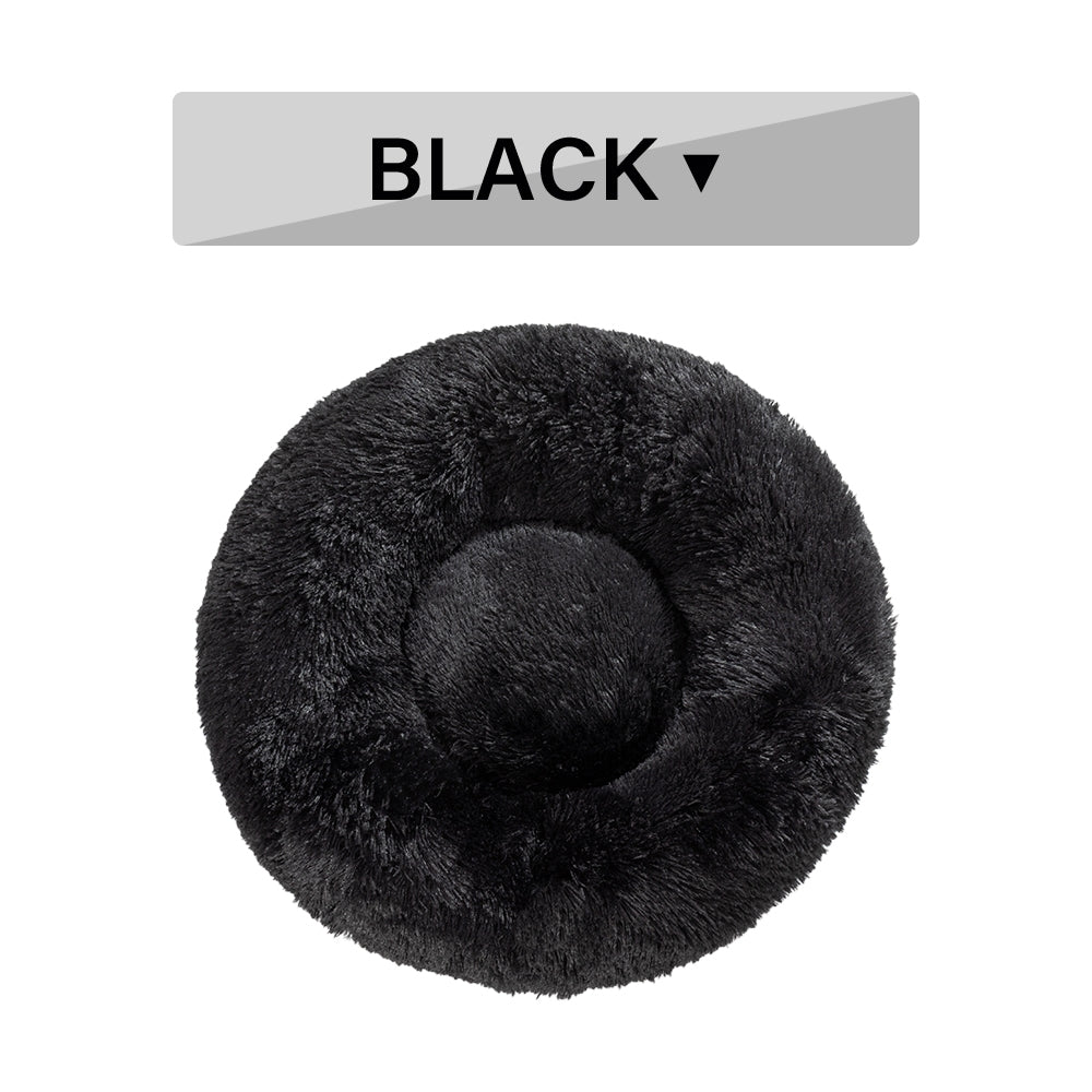 Round Long-Plush Pet Bed