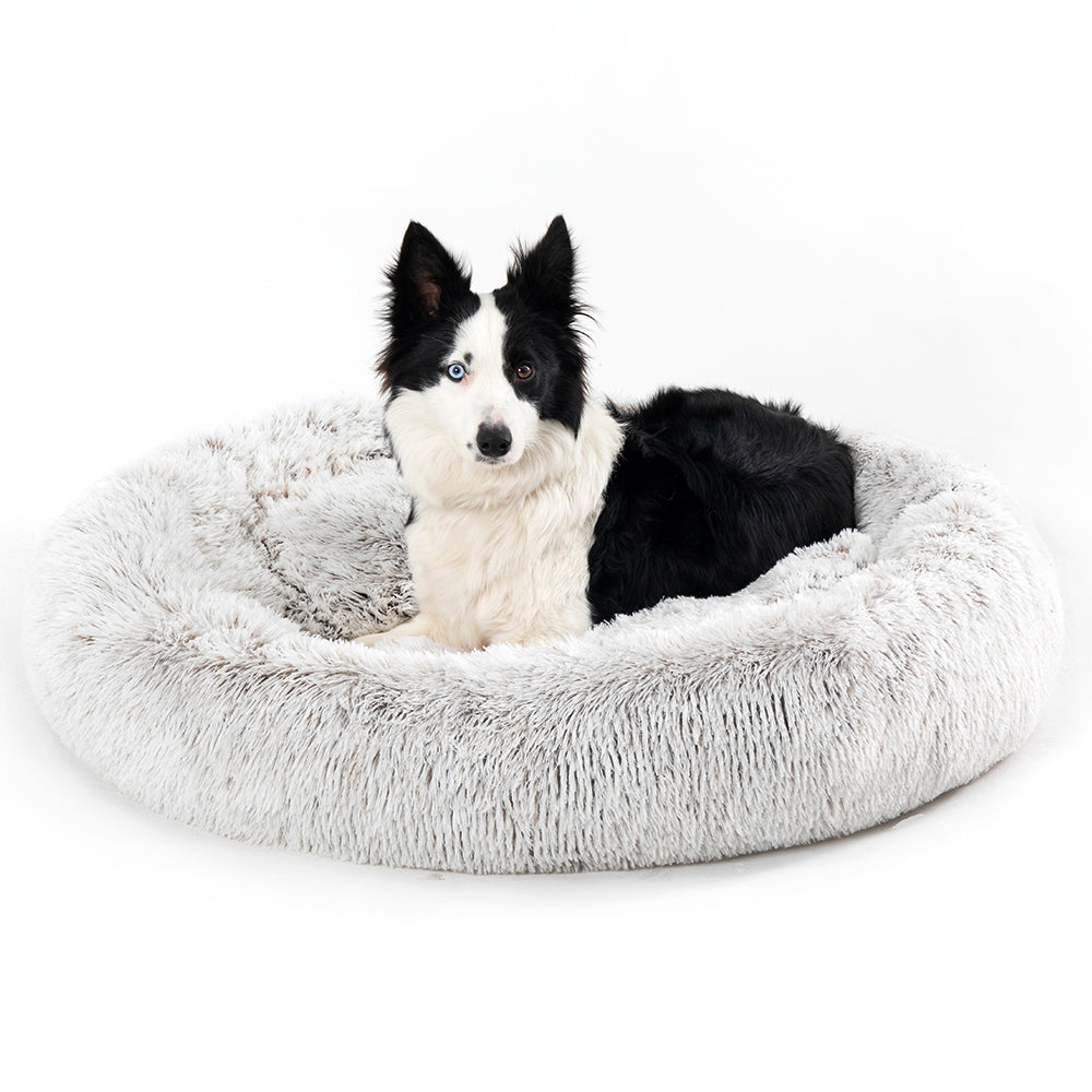 Round Long-Plush Pet Bed