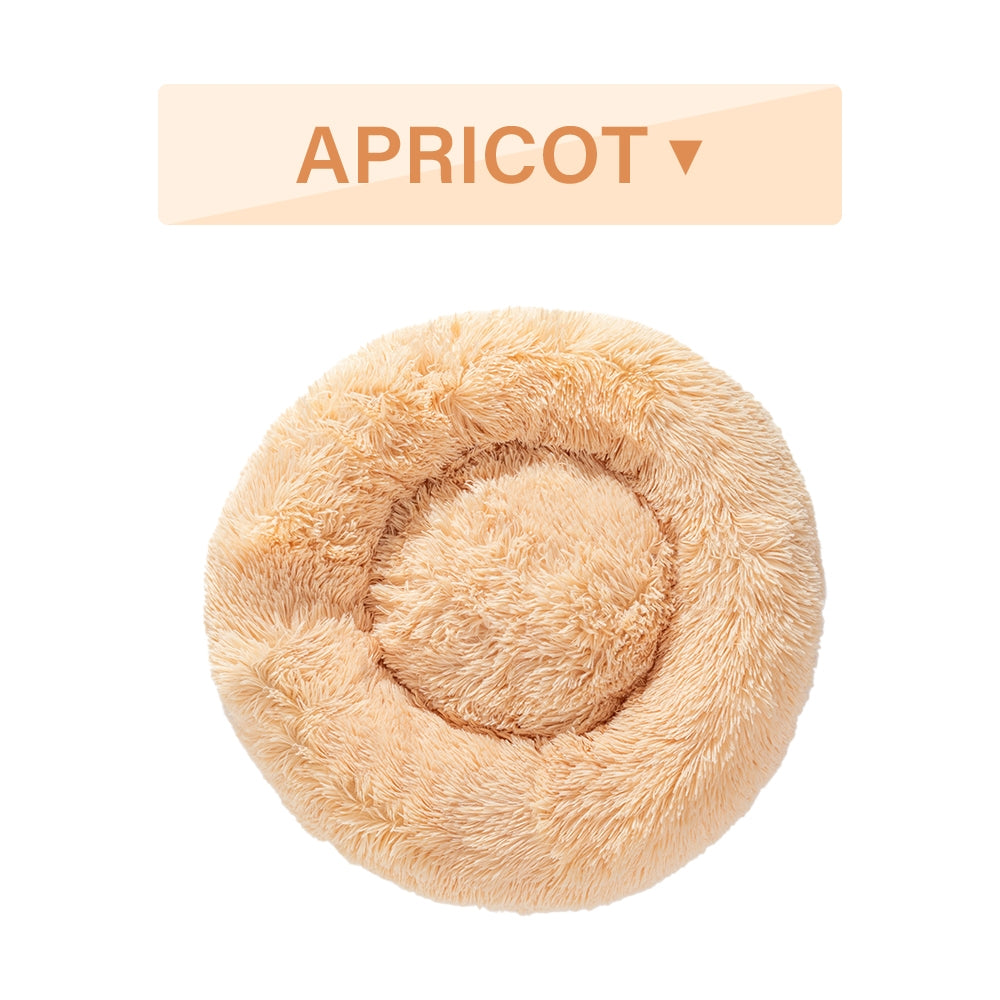 Round Long-Plush Pet Bed