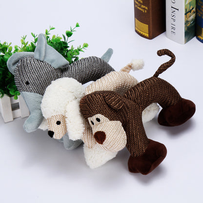 Plush Squeaky Animal Dog Toy