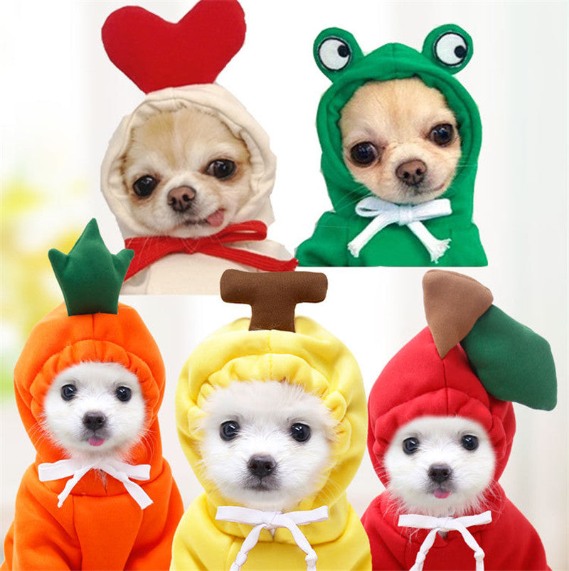 Fruit-Print Pet Hoodie