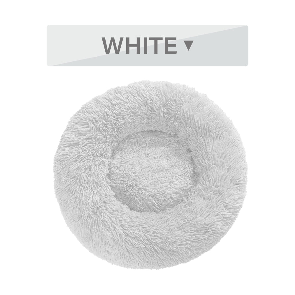 Round Long-Plush Pet Bed