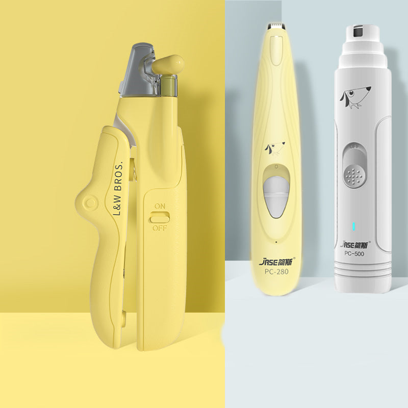 LED Pet Nail Clippers with Nail File