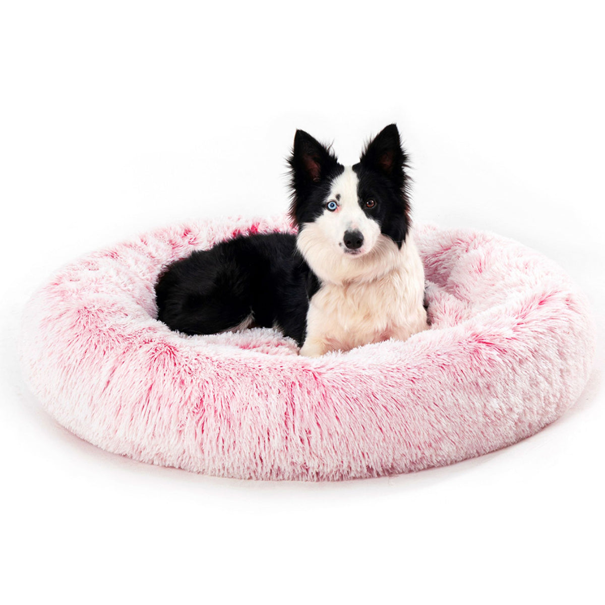 Round Long-Plush Pet Bed