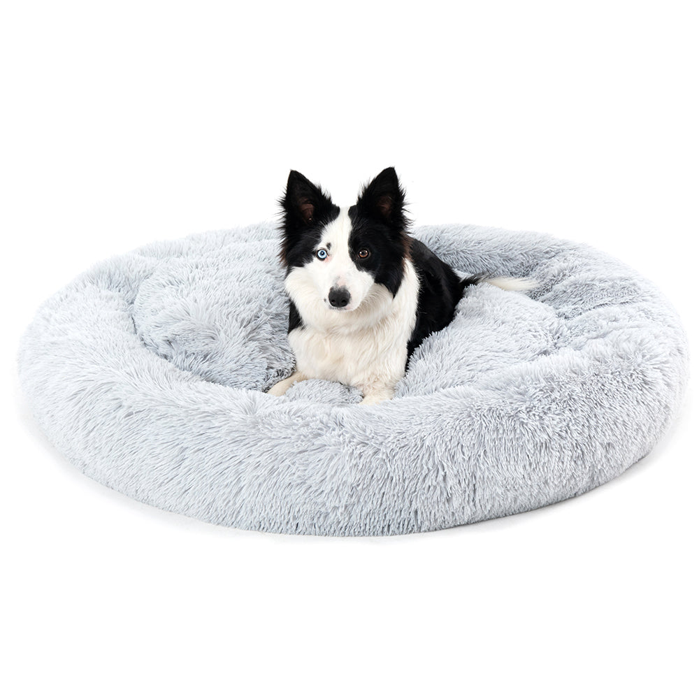 Round Long-Plush Pet Bed