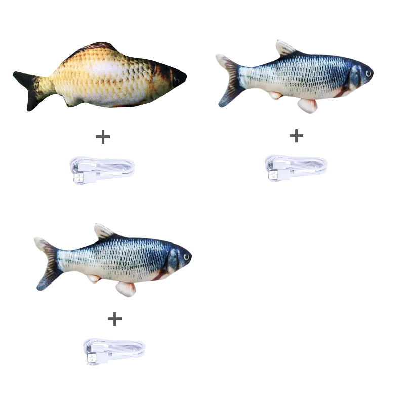 Wiggling Fish Cat Toy — No Catnip