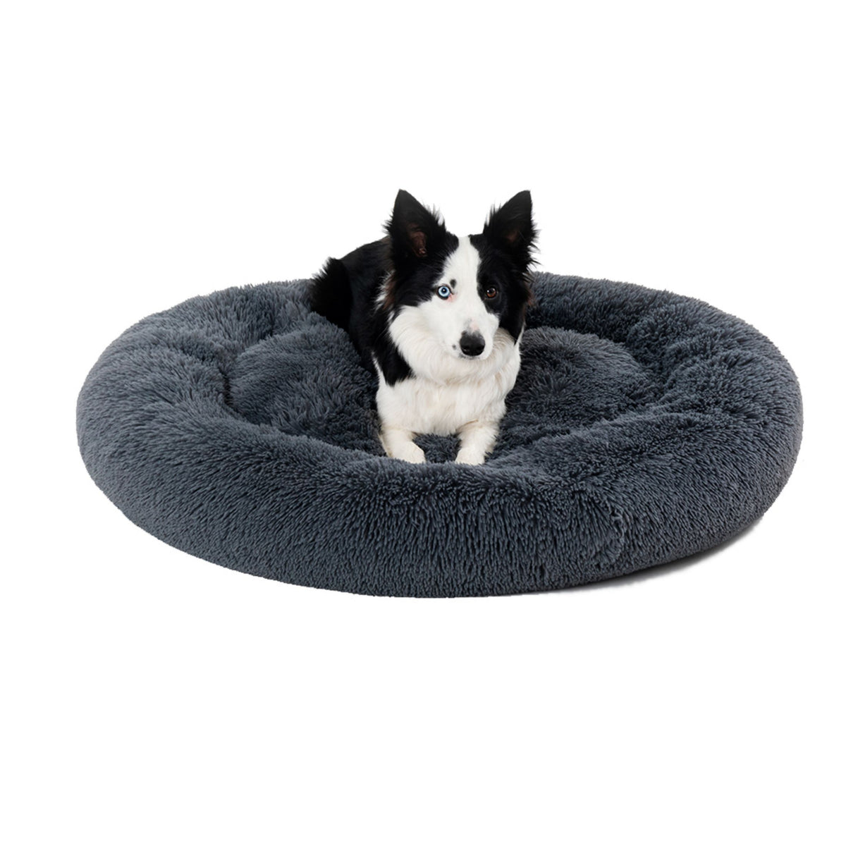 Round Long-Plush Pet Bed