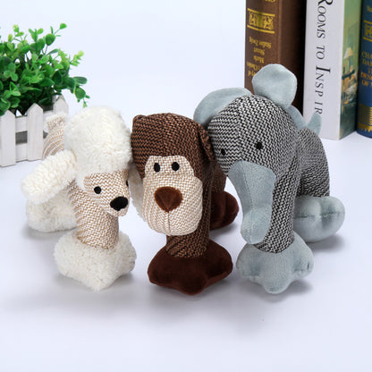 Plush Squeaky Animal Dog Toy