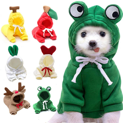 Fruit-Print Pet Hoodie