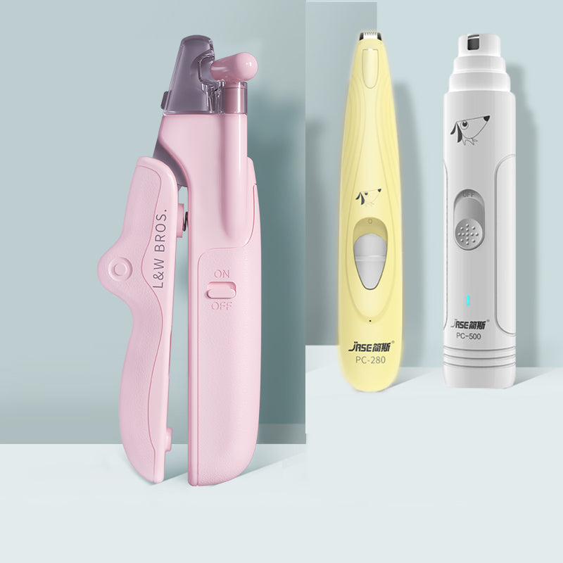 LED Pet Nail Clippers with Nail File
