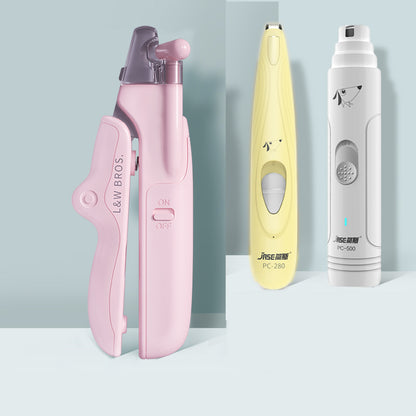 LED Pet Nail Clippers with Nail File
