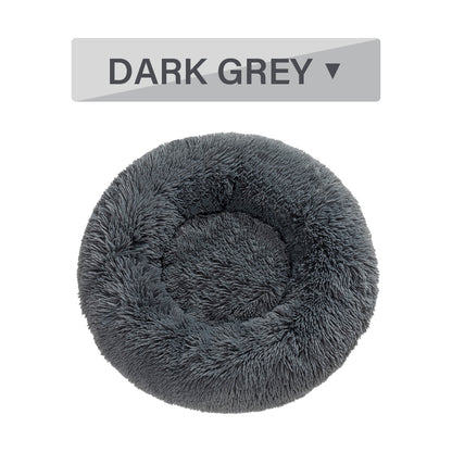 Round Long-Plush Pet Bed
