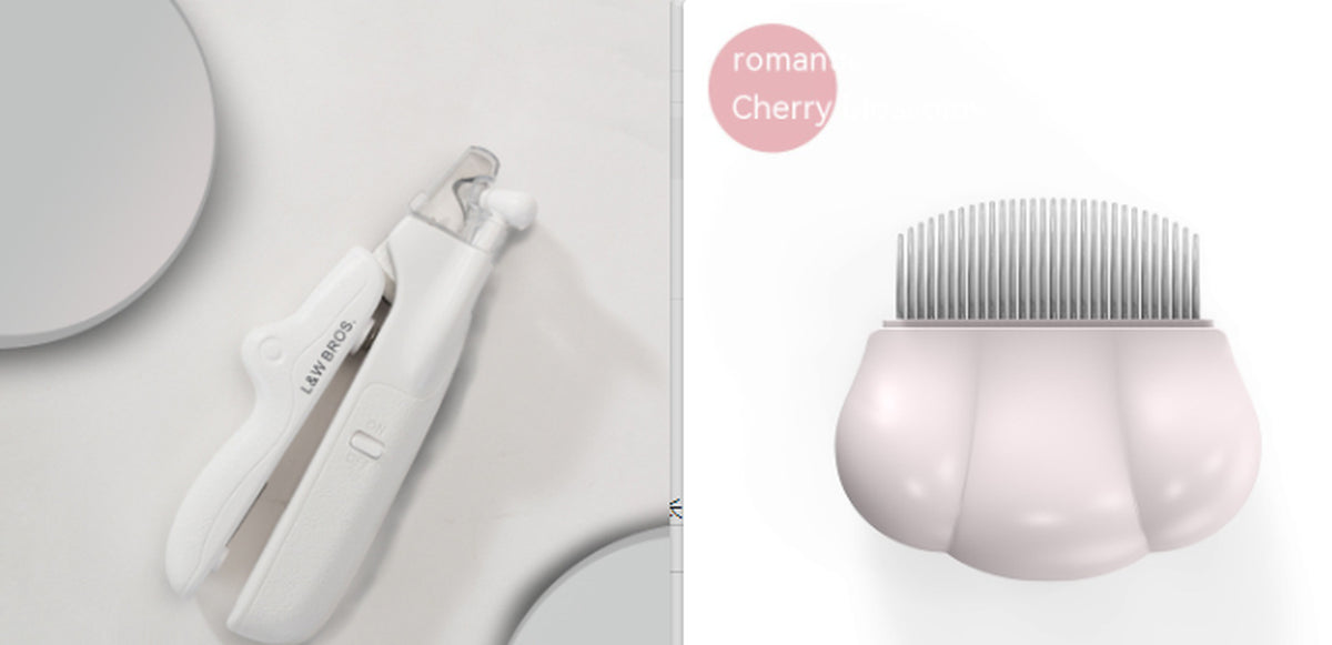 LED Pet Nail Clippers with Nail File