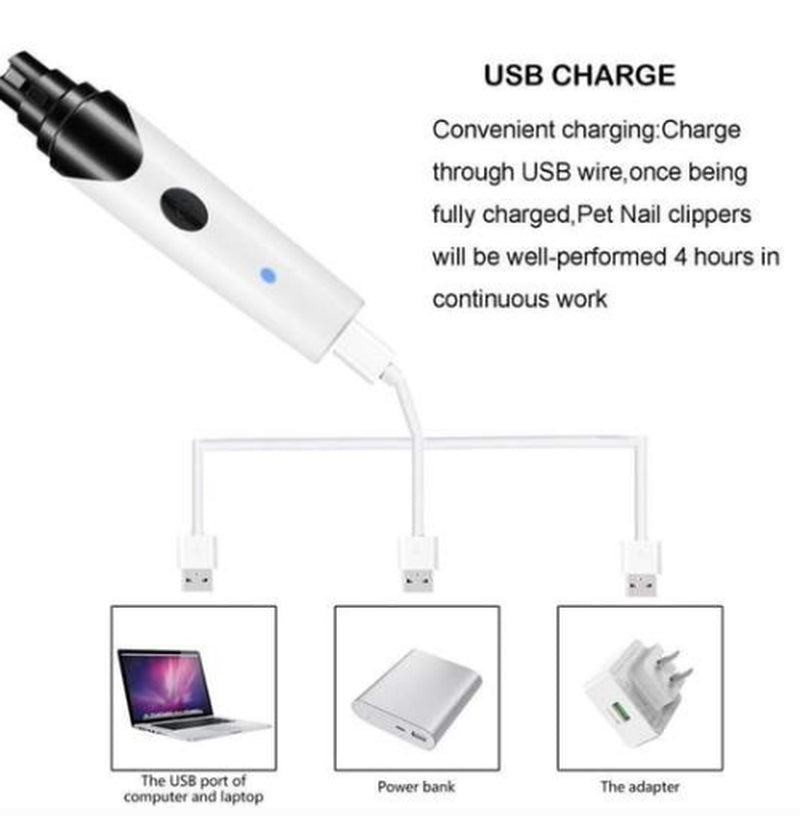 USB Rechargeable Pet Nail Grinder