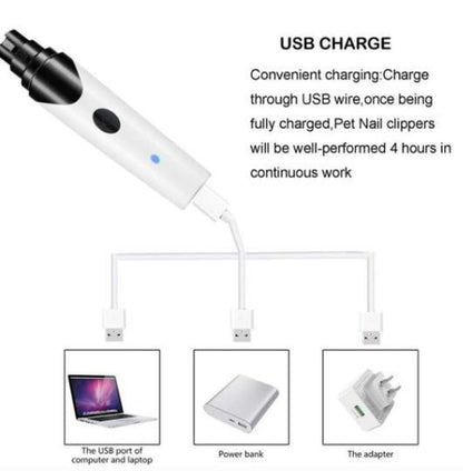 USB Rechargeable Pet Nail Grinder