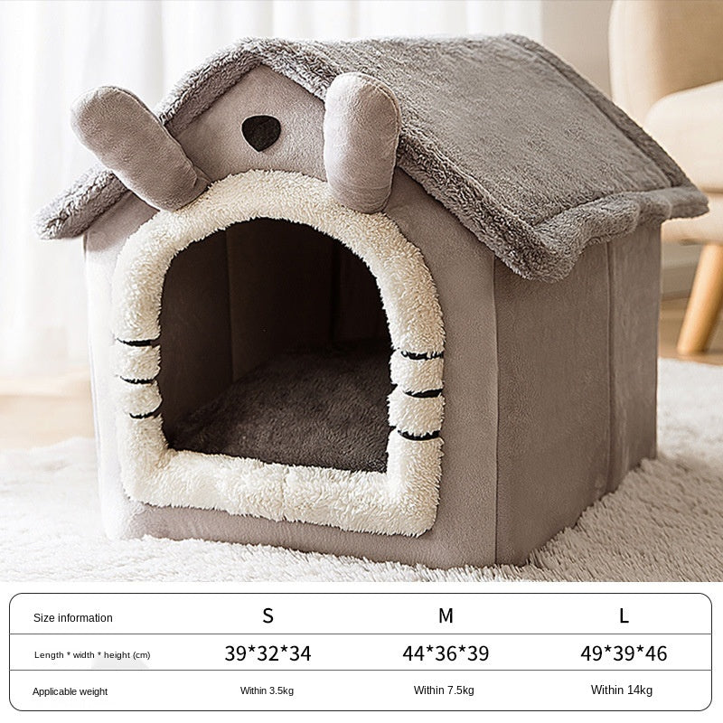 Coral Fleece Pet Bed