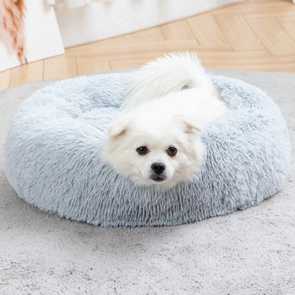 Round Long-Plush Pet Bed