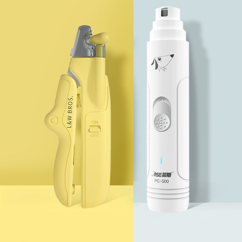 LED Pet Nail Clippers with Nail File