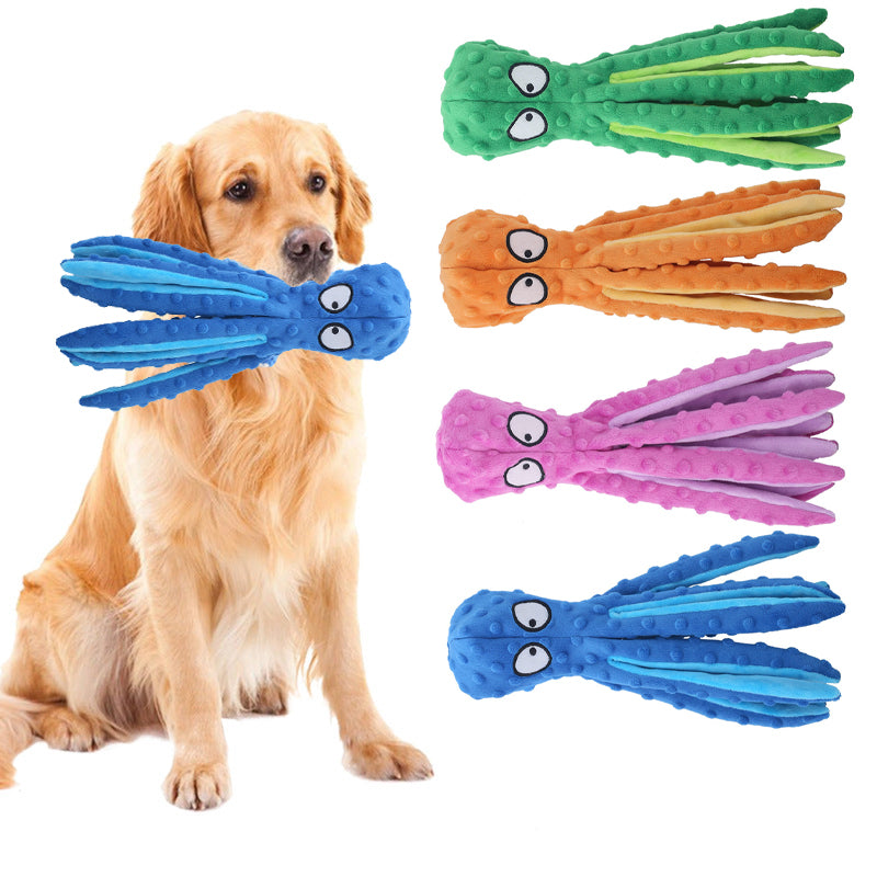 Crinkle Octopus Plush Pet Toy