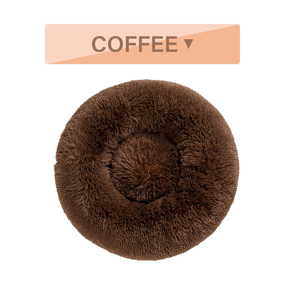 Round Long-Plush Pet Bed