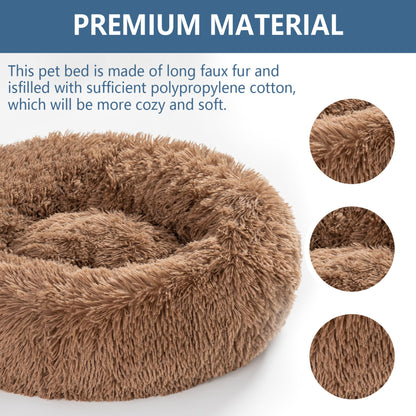 Round Long-Plush Pet Bed
