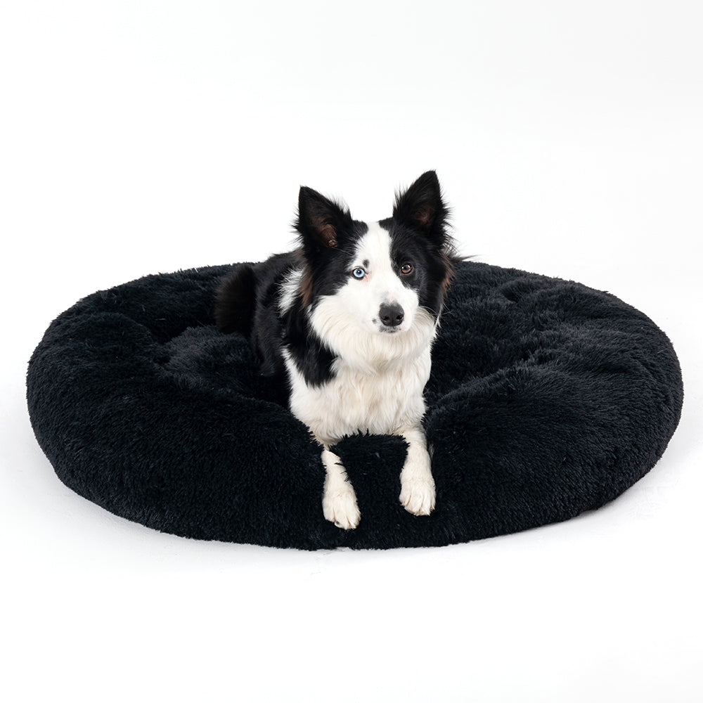 Round Long-Plush Pet Bed