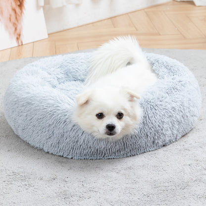 Round Long-Plush Pet Bed