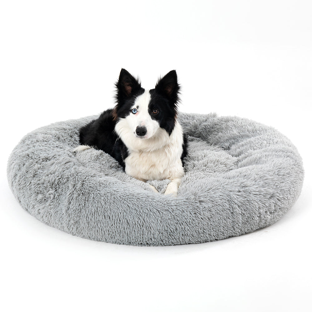 Round Long-Plush Pet Bed