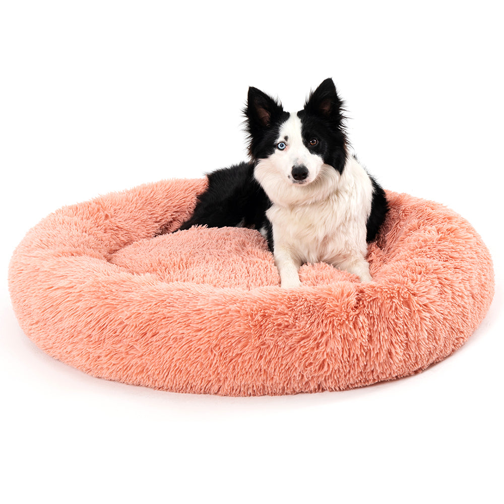 Round Long-Plush Pet Bed