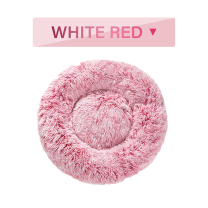 Round Long-Plush Pet Bed