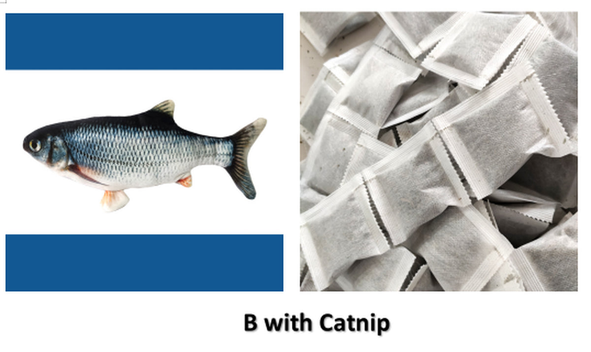 Wiggling Fish Cat Toy — No Catnip