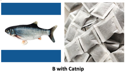 Wiggling Fish Cat Toy — No Catnip